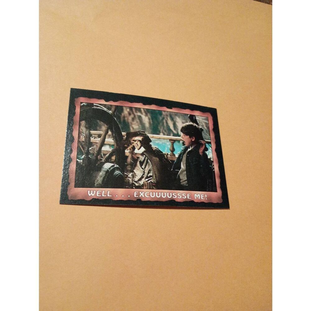 Vintage 1985 Warner Bros Topps Gum Goonies Trading Card #46 Well... Excuse Me